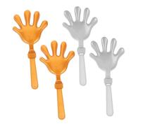 TOYANDONA 4 Pièces Clappers Noisemakers Party Supplies for Birthday Sports Carnival Lightweight Concert Noise Makers for Cheering and Celebration Energy