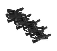 TOYANDONA 4 Pièces Clips de Fixation pour Poteaux Plastique Noir Accessoires pour Équipement Entraînement Au Football et Basketball Connecteurs Rotatifs pour Poteaux de Drapeau de Formation