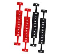 TOYANDONA 4 pièces Compteur de Score Multi-Jeux pour Babyfoot et Air Hockey Indicateur Portable avec Marqueurs Accessoire Table de Football de Table Noir et Rouge