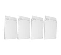 TOYANDONA 4 Pièces Couvercle de Protection en Plastique Thermostat Central pour 86-type, Protège Interrupteur Mural, Design Élégant pour Confort et Propreté la Maison