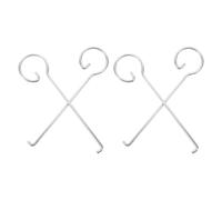 TOYANDONA 4 Pièces Crochet Pétrisseur pour Machine, Métal Argenté | Résistant à Rouille, Finition Polie, Compatibilité Précise, Nettoyage Facile, Accessoire pour Appareils Domestiques