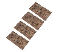 TOYANDONA 4 Pièces D'écorce Naturelle de Liège Plaque de Fixation 10x20 Cm pour Terrarium Reptiles et Amphibiens, Décor Mural et Aménagement Paysager Sûr et Décoratif