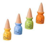 TOYANDONA 4 Pièces Dispositif D'arrosage Automatique Soi De Plein Air Usine Irrigation Croissance Continu Ampoule D'auto-arrosage Enjeux Trempeur Dépouilleurs Plantes Pointes Pot Limon Rouge