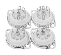 TOYANDONA 4 Pièces Douille Céramique 9 Broches, Remplacement | Projets Diy, Conductivité Améliorée, Légère et Portable, Compatible 12ax7 et 6n2