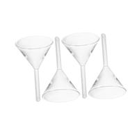 TOYANDONA 4 Pièces Entonnoirs Verre Scientifique Large Ouverture Entonnoirs de Filtration Laboratoire pour Remplissage Kérosène et Expériences Chimiques Outils de Versement à Tige Courte