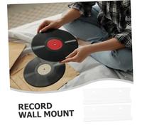 TOYANDONA 4 pièces Étagère Murale Transparente pour Disques Vinyles Lot de Supports Acryliques pour Présentation et Rangement Albums Organisateur Pratique pour Amateurs de Vinyle