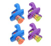 TOYANDONA 4 Pièces Flying Disc Launcher Toy Set for Soft Foam Saucer Shooter for Safe Outdoor Interaction and Active Fun