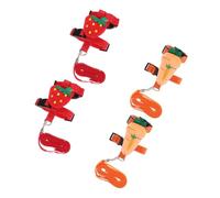 TOYANDONA 4 pièces Harnais Lapin Nain Réglable avec Laisse Croisée Ensemble Petit Animal Confortable et Sécurisé Adapté Chiens et Liberté Contrôlée et