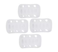 TOYANDONA 4 Pièces Housses de Protection Silicone Souple pour Biberons Garçon Fille Antidérapantes et Amortissantes Lot de Protège Bouteilles Nursery Confort et Sécurité