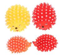 TOYANDONA 4 Pièces Jouets Hérisson en PVC pour Chiots Et Chats Intérieur Jouets Interactifs Légers pour Exercice Et Amusement Couleurs Aléatoires