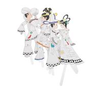 TOYANDONA 4 Pièces Kit DIY de Marionnettes Dombre Traditionnelles Chinoises pour Garçon Fille Artisanal Facile à Colorier pour Apprentissage Culturel et Animation Familiale