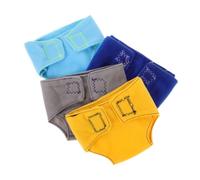TOYANDONA 4 pièces Lot de Culottes Magnétiques pour Poupée Couches Sûres et Réalistes Accessoires pour Poupées Jouets pour Développer Les Compétences de Soin des Garçon Fille