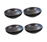 TOYANDONA 4 pièces Lot de Petits Bols Céramique pour Sauce Soja et Assaisonnement Plats Ronds Pratiques et Élégants Faciles à Nettoyer Au Lave-vaisselle pour Apéritifs et Réutilisable