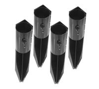 TOYANDONA 4 Pièces Lot de Piquets Métalliques Renforcés pour Lampes Extérieur Accessoires pour Fixation Parasol Et Éclairage Paysager Faciles à Installer Résistants Aux Intempéries Compatibl