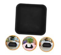 TOYANDONA 4 pièces Lot de Soucoupes Carrées pour Plantes Plateau Eau Épais Plastique Mat Support Stable pour Pots de Fleurs Intérieur et Extérieur Protège Débordements et Optimise