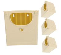 TOYANDONA 4 Pièces Maison de Nidification Plastique pour Oiseaux Boîte de Reproduction pour Perroquets et Inséparables Nichoir Suspendu pour Oiseaux pour et Incubation