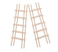 TOYANDONA 4 Pièces Miniature Dollhouse Ladder Set Realistic Mini Simulation Furniture for Dollhouse Fairy Garden and DIY Landscape Decoration Lightweight and Compatibility