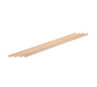 TOYANDONA 4 Pièces Miniature Wooden Wall Trims for Dollhouse Skirting Accessories Wainscoting Unfinished Wood Strips for DIY Tiny House Projects