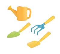 TOYANDONA 4 Pièces Outils de Jardinage Mini pour Garçon Fille Inclut Râteau Bêche et Arrosoir Jouets de Jardinage Éducatifs pour Garçons et Filles