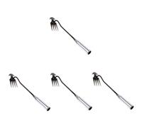 TOYANDONA 4 Pièces Pelle De Désherbage Déracinement Râteau Devoir Pelouse Jardinage Manuel De Jardin Outil De Fourche à Main De Jardin Outil De Jardin Houe Outil Portable du Jardin Acier