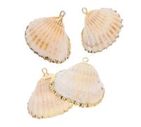 TOYANDONA 4 Pièces Pendentifs Naturel Charms Électroplaqués pour Fabrication de Bracelets Décorations Diy pour Artisanales Été Wind Chimes