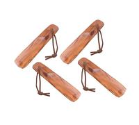 TOYANDONA 4 pièces Pied-à-coulisse Bois Compact avec Corde Aide Chaussage Ergonomique pour Seniors Femmes Enceintes et Baskets Montantes Design Incurvé Dos Protégé