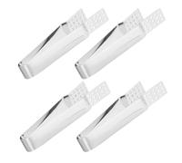 TOYANDONA 4 pièces Pince Sachet Thé Acier Inoxydable Clip Robuste et Portable Anti-brûlure Presse Sachet Pratique pour Infusion Facile Accessoire Cuisine et Bar