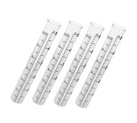 TOYANDONA 4 pièces Pluviomètre Verre Transparent de Tubes de Mesure de Pluie pour Jardin et Agriculture Outil Pratique pour Mesurer Précipitations