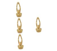 TOYANDONA 4 Pièces Poignée de Tiroir Laiton Forme de Singe Poignée pour Armoire et Commode Style Moderne et Élégant Accessoire Décoratif Durable pour Meubles