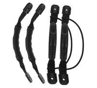 TOYANDONA 4 pièces Poignée PVC pour Kayak Canoë Bateau avec Corde Élastique Noire Poignée Latérale et Antidérapante Accessoire Léger et Facile à Installer Lot