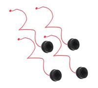 TOYANDONA 4 Pièces Porte Craie de Billard Caoutchouc Lot de Accessoires pour Queue de Billard Protège Craie Pratique et Durable Compatible avec Standard pour Table de