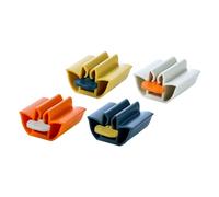 TOYANDONA 4 pièces Presse-Distributeur Dentifrice avec Forme de Lotus Support de Tube Dentifrice Contrôle Précis Quantité Surface Antidérapante Usage et Pratique