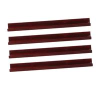 TOYANDONA 4 pièces Règle Bois pour Mahjong Américain Support de Tuiles Compact et Portable avec Poussoirs Organiseur de Tuiles Compatible Jeu Mahjong Chinois pour Soirées et Voyages