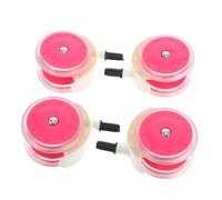 TOYANDONA 4 Pièces Roue De Poussette De Diables De Rechange Pour Poussette Pièces De Rechange Pour Déambulateurs Roue De Chaise Haute Rose Pp