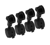 TOYANDONA 4 Pièces roues de poussette roulettes poussette poulie de porte coulissante mini toupie mini-roues roues de chaise à roulettes roues de remplacement pour chaise de bureau fer Black