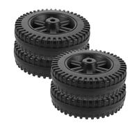 TOYANDONA 4 Pièces Roues de Rechange pour Barbecue Plastique Soufflé Roues Robustes pour Chariot Grill Remplacement Facile Mobilité Améliorée pour Terrains Variés