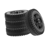 TOYANDONA 4 Pièces Roues de Remplacement pour Chariot de Barbecue Plastique Soufflé Roues Directionnelles Résistantes à Usure Mobilité pour Barbecue Extérieur Lot