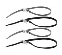 TOYANDONA 4 Pièces Sangles de Pédales Ajustables en Nylon Boucle Métallique pour Chaussures, Compatibles Vélos D'intérieur et Machines d'exercice Stationnaires, Offrant Maintien Sécurisé