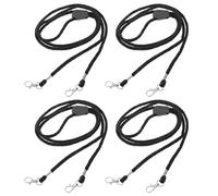 TOYANDONA 4 Pièces Sangles de Sécurité Réglables pour Moufles de Ski Garçon et Filles avec Clips Métalliques, Accessoires Tricotés pour Activités en Plein Air et Gestion des Moufles