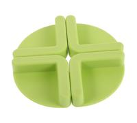 TOYANDONA 4 Pièces Silicone Anti-dérapant pour Planche à Découper Tampons Stabilisateurs Résistants à Usure Absorbants de Chocs et Antivibrations Adaptés Aux Petites Cuisines Vert