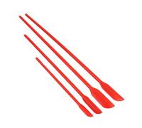 TOYANDONA 4 pièces Spatules Silicone Longues Set de Ustensiles Cuisine Mini Racloir Ergonomique pour Beurre Crème et Confiture Rouge