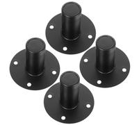 TOYANDONA 4 Pièces Support de Fixation 107x80mm pour Haut-Parleur | Finition Noire Métallique, Installation Rapide et Légère, pour Enceintes de Scène ou Studio, Salon Cinéma