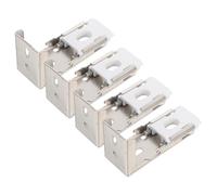 TOYANDONA 4 Pièces Support de Fixation pour Stores Romains Rail de Volet Roulant Installation Solide avec Clip Forme pour Montage Latéral
