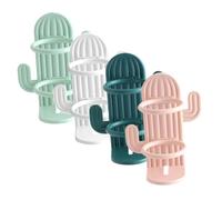 TOYANDONA 4 pièces Support Mural Brosse Dents Électrique Forme Cactus Rangement Salle de Bain sans Perçage Organiseur Mural Pratique et Design pour Sèche-Dents Rapide