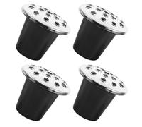 TOYANDONA 4 Pièces Support pour Bouquet Funéraire en Plastique Réutilisable Forme Lotus, Facile à Installer, pour Décorations de Tombeaux et Services Commémoratifs