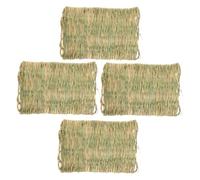 TOYANDONA 4 Pièces Tapis de Nidification Paille pour Poules Lot de Matelas de Coopérative pour Pondaison Confort Optimal et Protection des Œufs pour Boîtes de Nidification