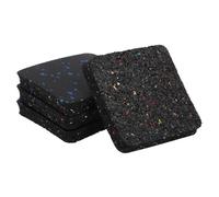 TOYANDONA 4 pièces Tapis Vibration Épais Caoutchouc pour Équipement Fitness Amortisseur Sonore pour Tapis de Course Machine à Coudre Rameur et Batterie Protection Sol et Facile à Installer