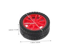 TOYANDONA 40 Pièces DIY Model Car Wheels for Science Experiments Rubber Tires Compatible with Axles for Robotics and Educational Projects