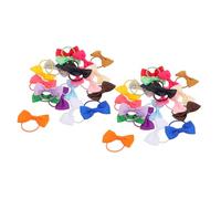 TOYANDONA 40 Pièces Dog Hair Bows with Rubber Bands Lightweight Comfortable Puppy Grooming Accessories for Yorkie Maltese Poodle Small Breeds