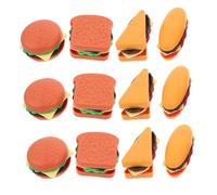 TOYANDONA 40 Pièces Kitchen Food Set Realistic Miniature Fast Food Playset with DIY Hamburger Hot Dog Toast Sandwich for Creative Role Play and Decoration